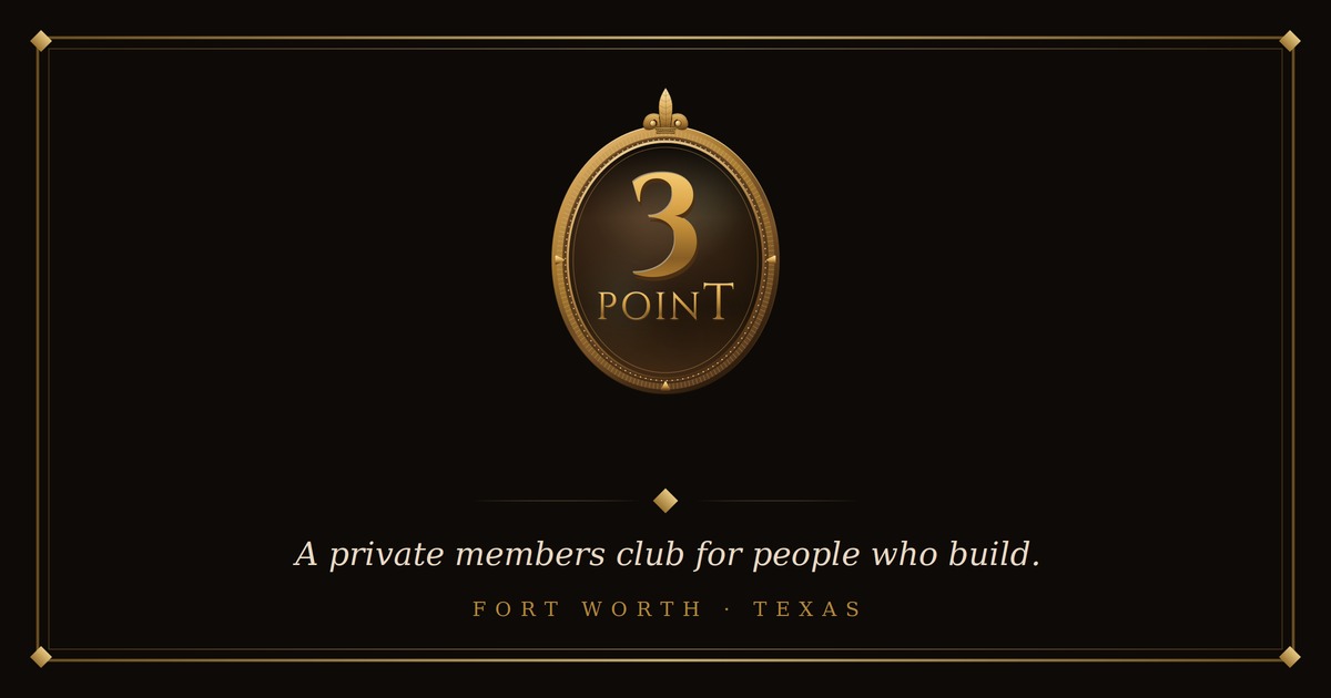 3 Point | Fort Worth's First Sober Members Club
