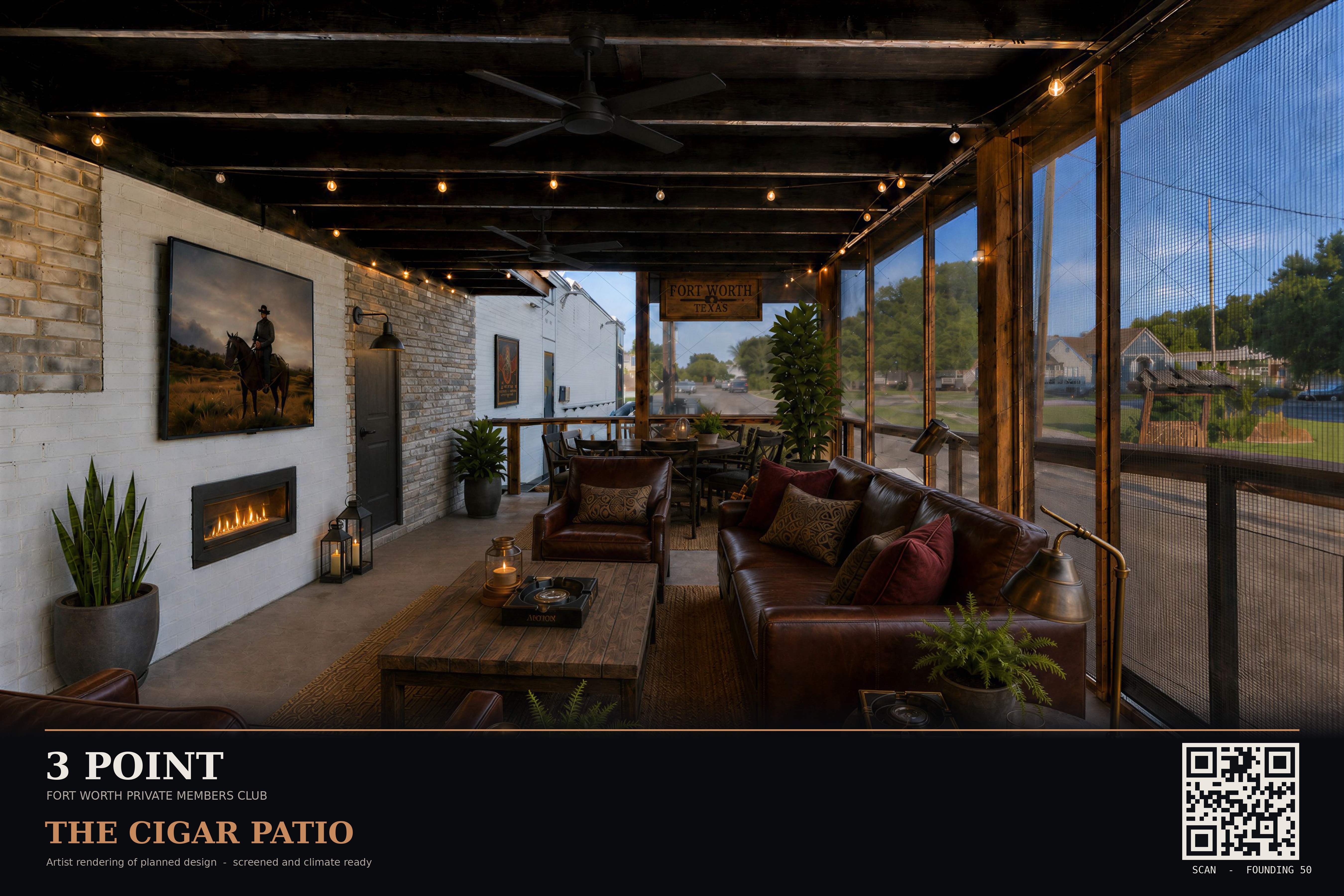 The Cigar Patio, artist rendering of the planned design